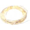 ACA Lighting LED dekoračná strieborná girlanda 8 funkciou 100 LED teplá biela 10m 230V IP44