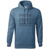 Algebra dance - Mikina pánska Cape s kapucňou - 2XL ( Denim )