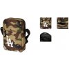 New Era Side Bag malá taška na rameno Los Angeles Dodgers WOODLAND CAMO/WHITE Veľkosť: Unisex, Farba: zelený a hnedý maskáč
