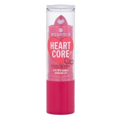 Essence Heart Core Fruity Lip Balm vyživující balzám na rty 3 g odstín 01 Crazy Cherry