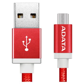 Adata AMUCAL-100CMK-CRD Micro USB, 1m červený