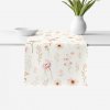 Goldea behúň na stôl teflónový - ružové kvietky 35x180 cm