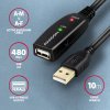 Axagon ADR-210B USB 2.0 A-M -> B-M aktivní propojovací / repeater, 10m