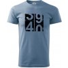 Tachometer 40 - Klasické pánske tričko vyššej gramáže - 4XL ( Denim )