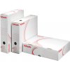 Esselte Archívna krabica horizontálna biela/červená 330 x 80 x 260 mm