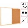 ALLboards Tabule COMBI - korek a magnetická černá tabule 60x40cm s černým lakovaným dřevěným rámem, TMK96D