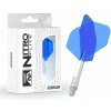 Red Dragon Letky Nitro Flite - No2 - white & blue - short
