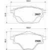 Sada brzdových platničiek kotúčovej brzdy BREMBO P 61 124