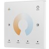 Diaľkový 1 zónový dotykový Dual White ovládač ATTRACTIVE SLIM biely TW2 (Kompatibilné prijímače nájdete dole pod popisom)