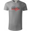 Cycling ekg - Tričko z organickej bavlny - XL ( Starostrieborná )
