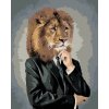 zuty Maľovanie podľa čísel - Lev v oblečení, 80x100 cm, vypnuté plátno na rám (8596530066798)