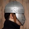 Lord of Battles Normanská přilba Spangenhelm s obličejovým štítem, 12.-13. století z 1.6mm ocele - Outlet
