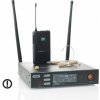 AMC iLive1 Headset - Bezdrôtová súprava s mikrofónom na hlavu. Zostava obsahuje hlavový mikrofón telovej farby, vysielač na opasok, prijímač (UHF 32 kanálov), 2x anténa, sieťový adaptér a prípojný káb