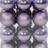 Vianočné gule fialové 4 cm / 24 ks