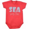 Dojčenské letné body Koala Sea Party červené 62 (3-6m)