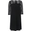 BELLYBUTTON MATERNITY tehotenské šaty po kolená s dlhým rukávom, čierne, veľkosť 36