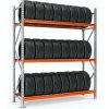 Majster Regál Stojan na pneumatiky - Longspan Inicial 3L 250x185x50 GALVA/R2004, Pozinkované/Oranžová