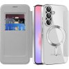 Techsuit – SmartMag Book Case knižkové ochranné puzdro pre Samsung Galaxy A37 5G – sivé