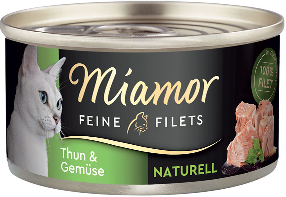 Miamor Feine Filets Naturelle tuniak a zelenina 24 x 80 g