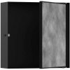 Hansgrohe XtraStoris Rock Zápustná polica s dvierkami na obkladačky 30x30x10 cm, matná čierna 56085670
