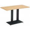 Tempo Kondela Jedálenský bistro stôl, dub/čierna, 120x60 cm, RINALDO TYP 2