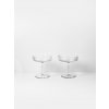 Ferm LIVING Poháre na šampanské Ripple číre 2 x 150 ml