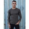 Pánsky klasický sveter tmavo šedý Dstreet WX2225 Farba: Šedá - tmavo, Veľkosť: XXL