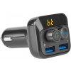 NEDIS FM Transmitter do auta/ Hands free volání/ 1.0 / LED obrazovka/ Bluetooth 5.0/ 12 - 24 V DC/ 2.4 A/ 2x USB/ černý