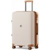 Kono 2594 Kufor spinner 76cm Béžová/Hnedá Polypropylén Rozšíriteľný