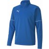 Pánska mikina Puma, TEAMGOAL 1 4 ZIP TOP CORE modrá,biela L