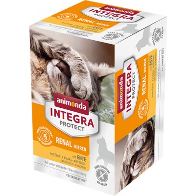Výhodné balenie Animonda Integra Protect Adult Nieren (obličky) mištičky, 24 x 100 g - kačacie