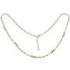 Strieborný náhrdelník so zlátenými guľôčkami dĺžka náhrdelníka 43cm