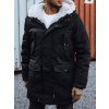 Pánska zimná bunda s kapucňou Dstreet TX4933 Farba: Čierna, Veľkosť: XXL/54