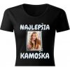 Farebné tričko s fotkou rámik NAJ KAMOŠKA Dámsky strih FOTOpošta Veľkosť: M, TYP PÍSMA: Písmo hrubé