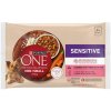 Purina ONE Sensitive Mini Small 4x85g Losos v Omáčke Krmivo pre Malé Psy