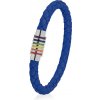 Troli Modrý kožený náramok s magnetickou sponou