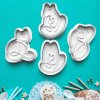 Mačičky - Sada 4ks vykrajovačiek s pečiatkou