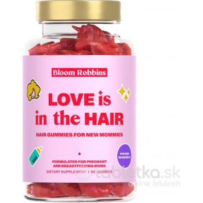 Bloom Robbins LOVE is in the HAIR pre mamičky žuvacie cukríky, jednorožci 60 ks