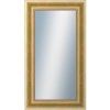 DANTIK - Zrkadlo v rámu, rozmer s rámom 50x90 cm z lišty KŘÍDLO veľké zlaté patina (2772)