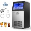 VEVOR Výrobník ľadu 45KG/Deň s LED displejom, vhodný do reštaurácií