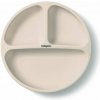BABYONO Tanier silikónový s prísavkou - beige 6m+