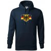 Nemecká orlica a vlajka - Mikina pánska Cape s kapucňou - 3XL ( Tmavomodrá (veľmi tmavá - skoro čierna) )