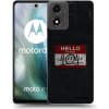 Picasee silikónový čierny obal pre Motorola Moto E14 - HELLO 404