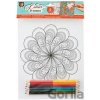 Maľovanie podľa čísel A4 pastelky Mandala