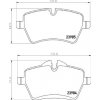Sada brzdových platničiek kotúčovej brzdy BREMBO P 06 104