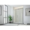 FORTE Sprchové dvere ESSENCE N2FS Farba rámu - Biela, Rozmer A - 150 cm, Výplň - Stampato C bezpečnostné sklo - 6 mm BEN23