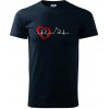 Nemecký ovčiak ekg - Tričko extra veľké (5-8XL) - 5XL ( Tmavomodrá (veľmi tmavá - skoro čierna) )