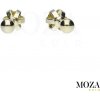 MOZA gold Náušnice guličky MG2344 Farba Zlata: žlté Au