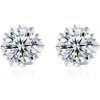 Olivie Stříbrné náušnice MOISSANITE 9313 Ag 925; ≤0,9 g.