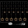 VOLTRONIC Vianočný záves hviezdy 150 LED, teplá biela